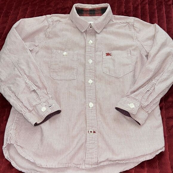 Burberry Cotton Button-down Collared Shirt 2 Pockets unisex 🇬🇧 size 6 y/o - Picture 1 of 17